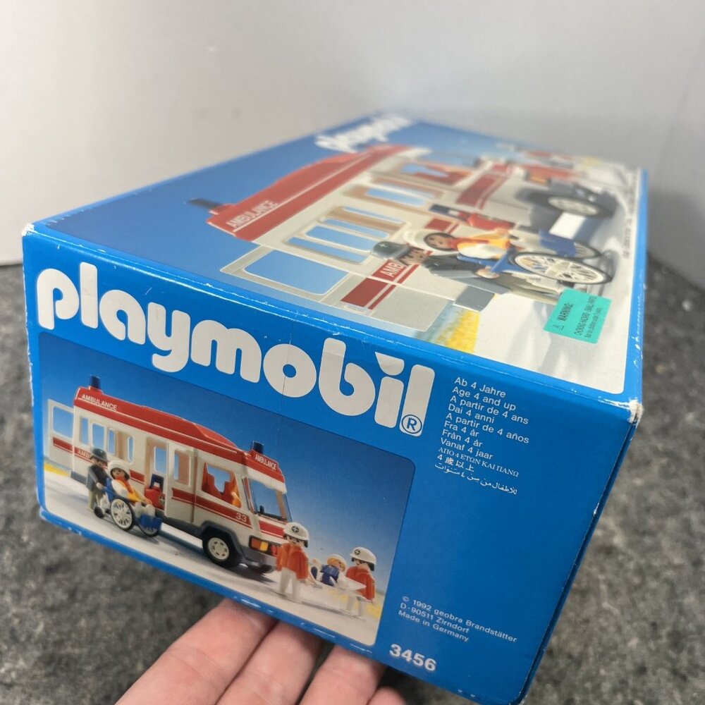 PLAYMOBIL 3456 AMBULANCE MADE IN GERMANY 1992 NIOB - Picture 10 of 15